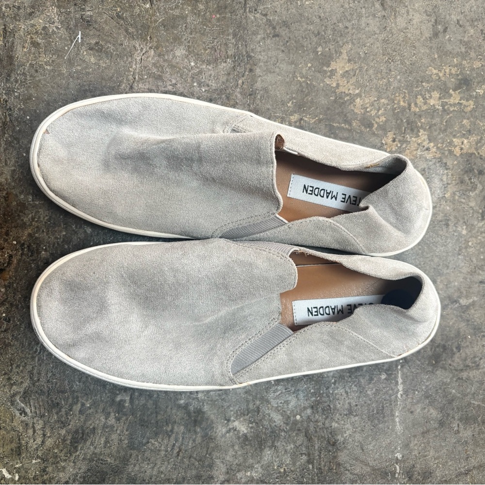 Steve Madden Light Gray Men's Loafers